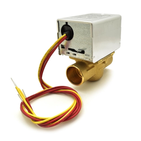 1" Sweat Zone Valve w/ End Switch, 18" leads