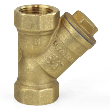 3/4" Threaded Y-Strainer, Lead-Free Brass